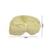 Pastel Yellow Big Bow Cotton Baby Headband